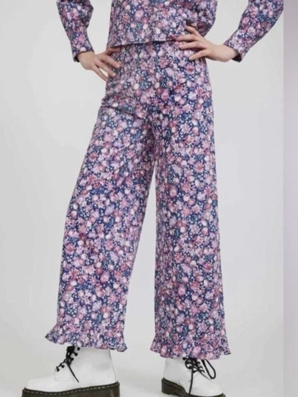 BATSHEVA x LAURA ASHLEY Collaboration Floral Ruffle pant Size 2